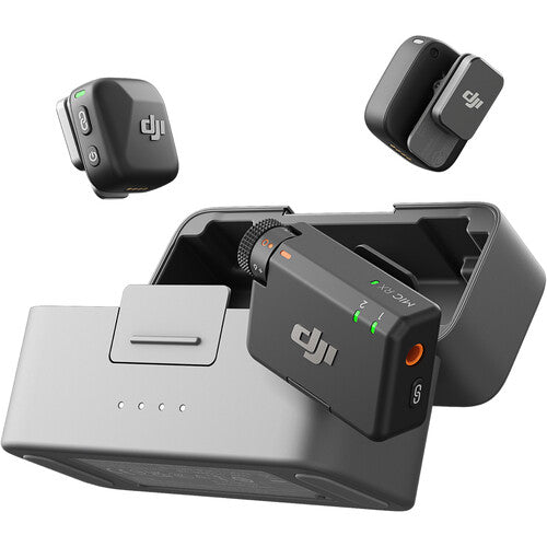 DJI Mic Mini Wireless Microphone System (2 Transmitters + 1 Receiver + Charging Case) - Compact Lavalier Mic for Vlogging, YouTube, TikTok & Live Streaming