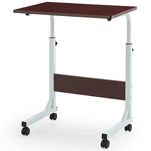 Adjustable Height Laptop Desk - Mahogany Computer Gaming Desk with Organizer | Standing Desk & Laptop Stand for Home Office | Small Space-Saving Workstation for Remote Work & Online Classes (Model 6093746)