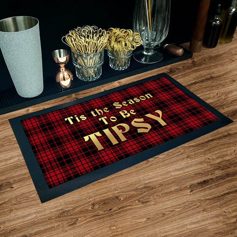 Bar Service Mat - Non-Slip Drink Coaster for Countertops (17.25