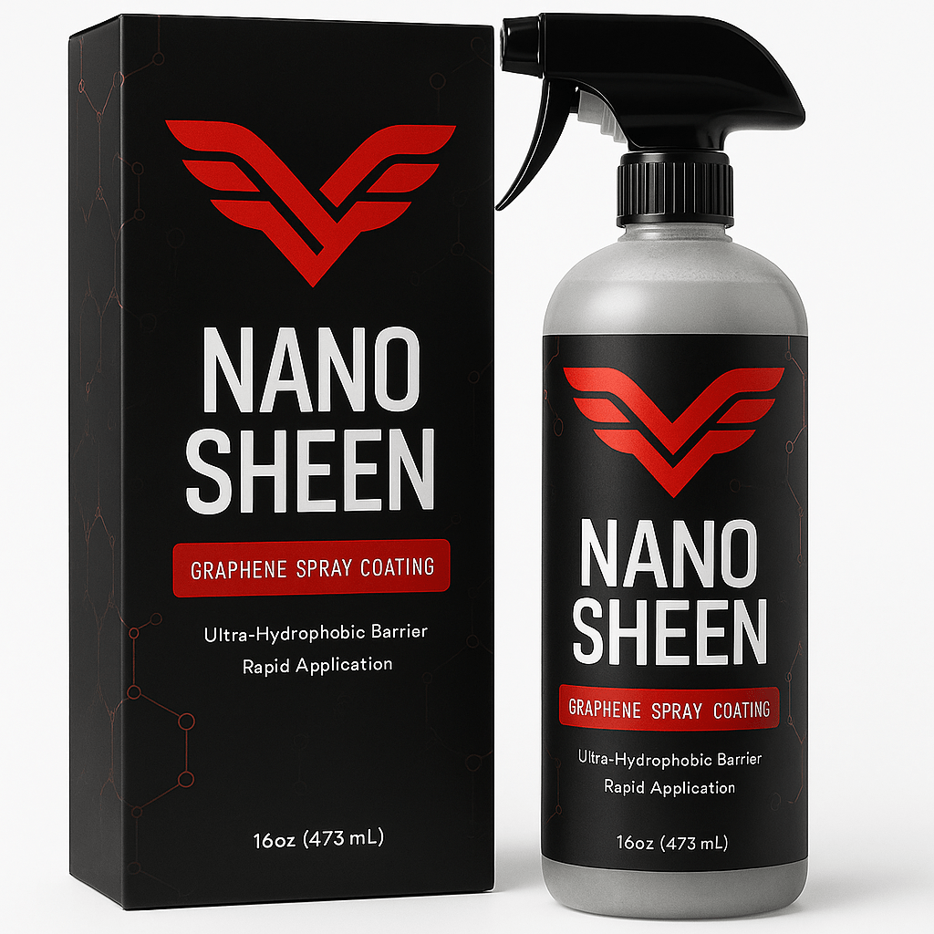 NanoSheen Graphene Spray - Advanced Car Coating for Ultimate Shine & Protection | Long-Lasting Hydrophobic Layer for Cars, Motorcycles & Boats | Easy Application & UV Resistance