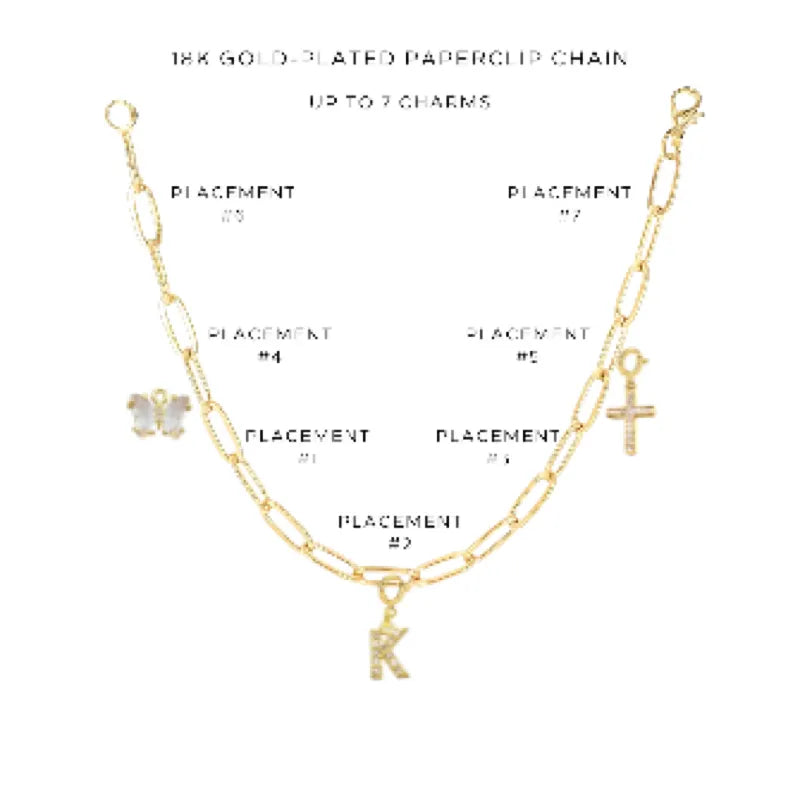 Elegant Charm Bracelet with Assorted Charms - Perfect for Gifts, Parties & Everyday Wear | $42.00