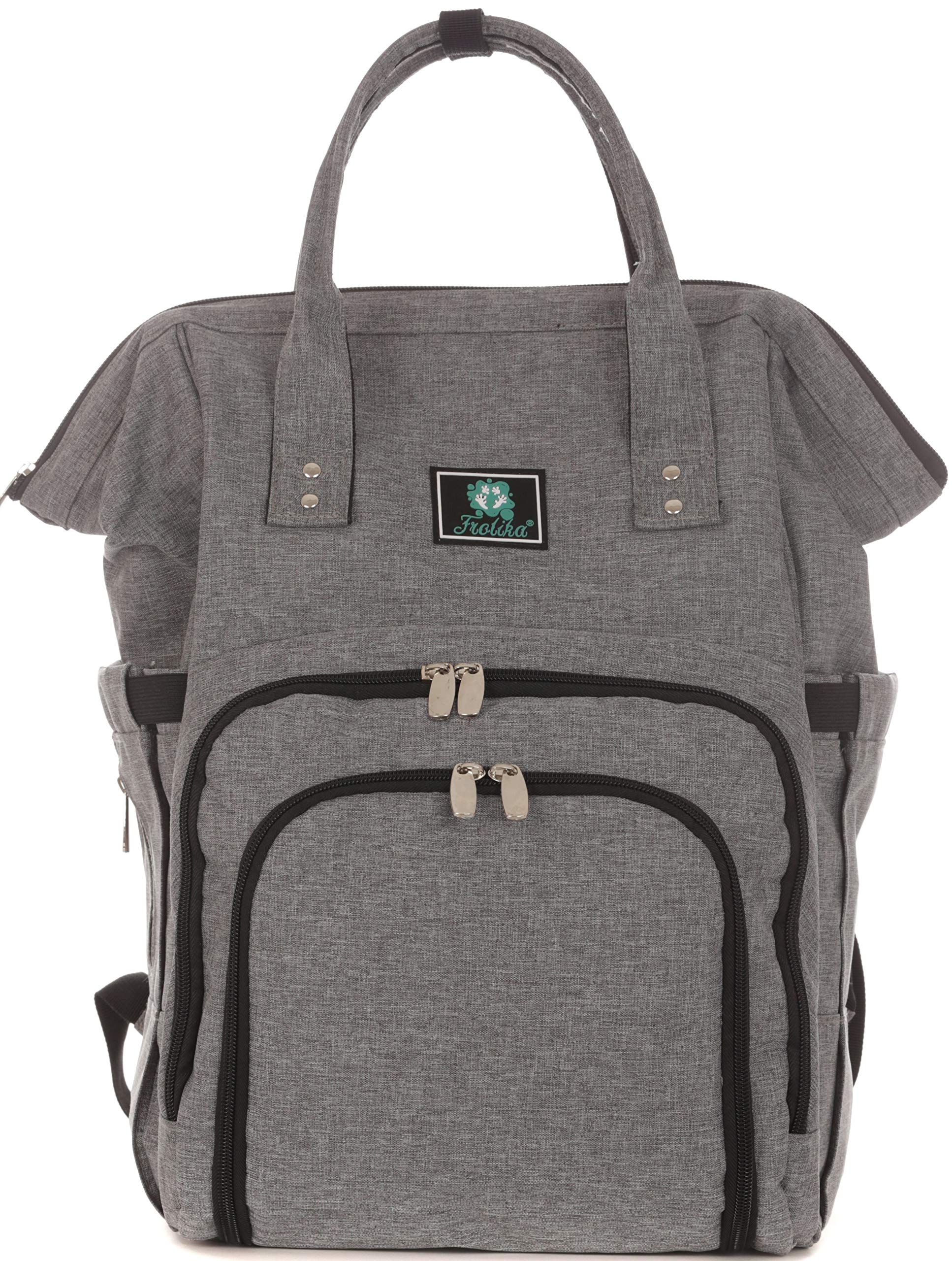 **Baby Diaper Bag Backpack with Changing Pad - Waterproof Travel Diaper Bag for Parents, Pacifier Holder & Organizer - Perfect for Newborn Essentials, Camping, Baby Shower Gifts & On-the-Go Parents**