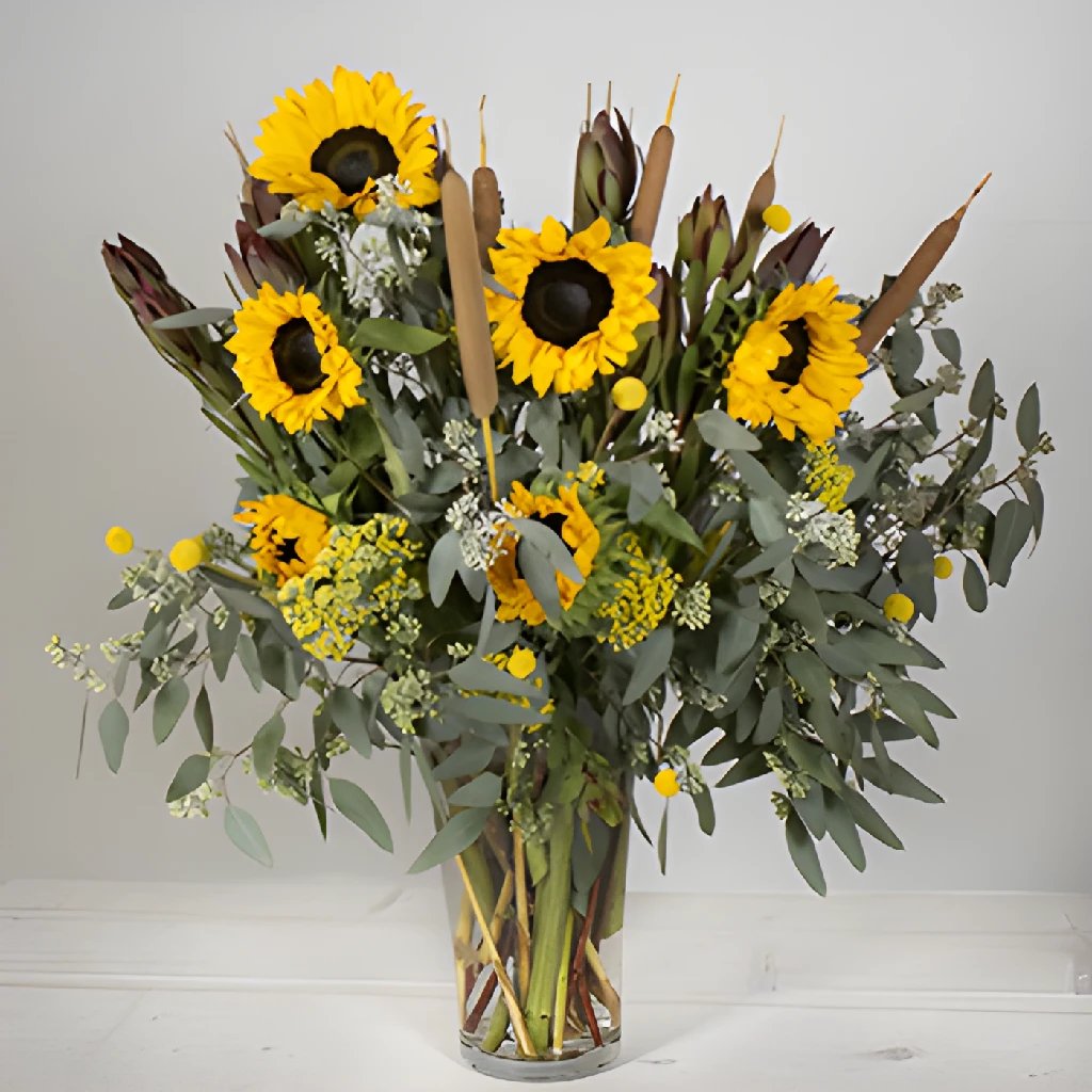 Autumn Sunset Wedding DIY Flower Kit - Handmade Floral Arrangement Supplies for Fall Bridal Bouquets, Centerpieces & Home Decor