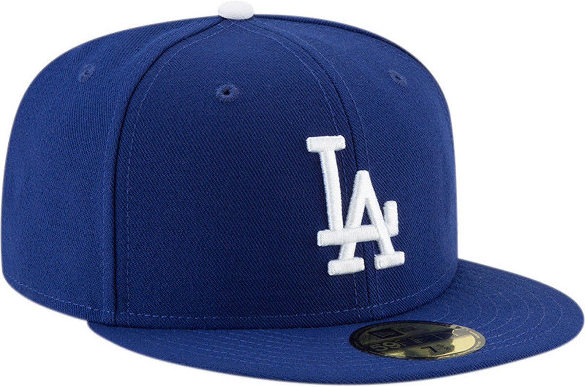 Los Angeles Dodgers New Era 59Fifty AC Performance Team Baseball Cap - Adjustable Fitted Hat for Men & Women - Perfect for Baseball Games, Sports Fans & Streetwear Fashion