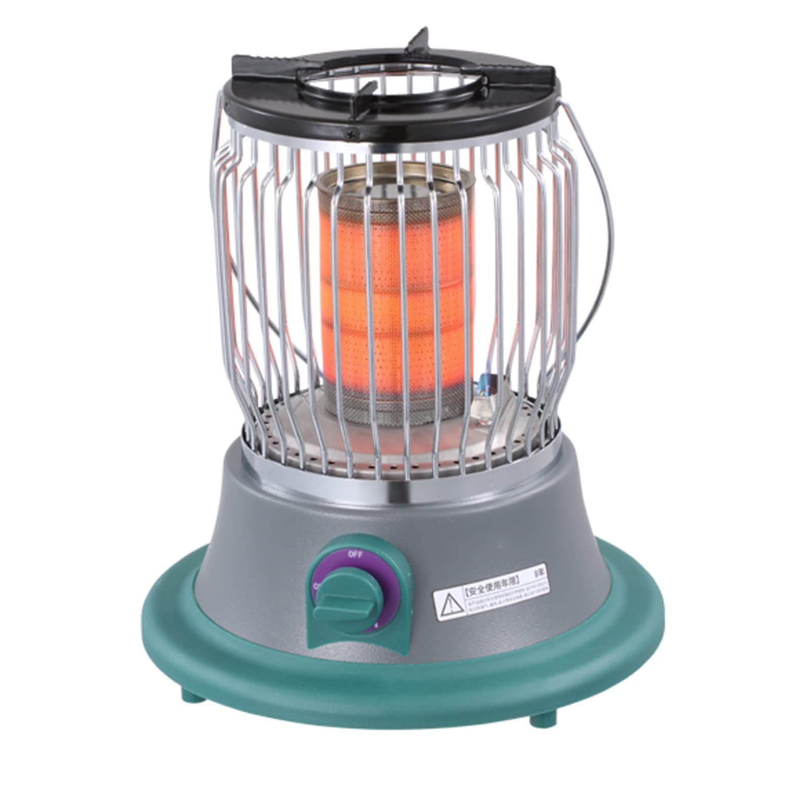 Portable 2-in-1 Outdoor Propane Heater & Camping Stove with Handle - Ceramic Heater for Ice Fishing, Hiking, Hunting & Patio Use | Multifunctional Gas Heater for Camping & Backyard (Propane)