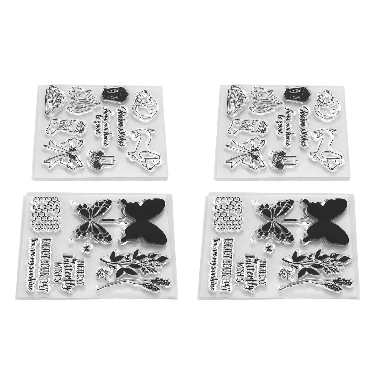 Clear Silicone Stamps for DIY Scrapbooking & Cards
