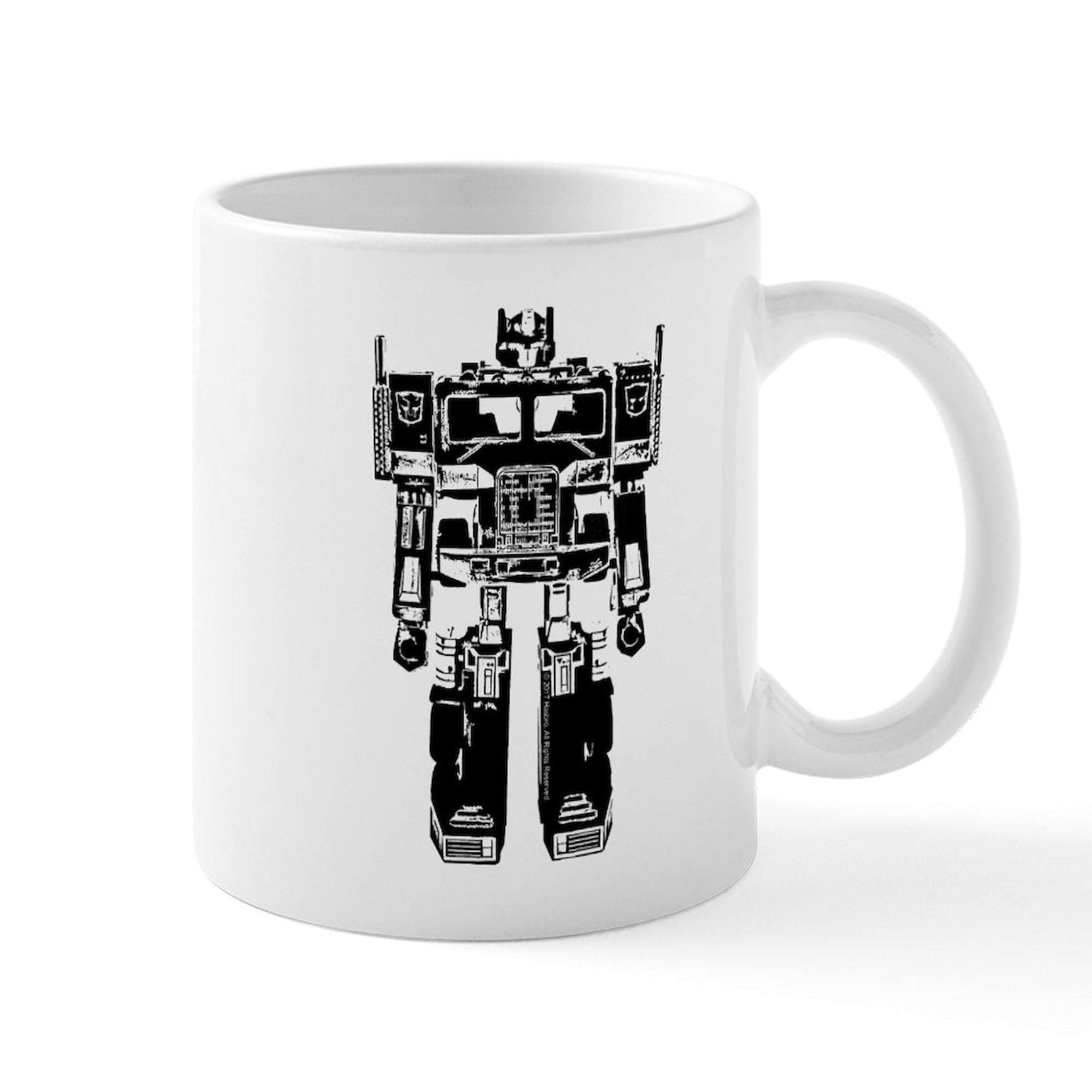 Optimus Prime Robot 11 oz (325 ml) Ceramic Coffee Mug - Transformers Themed Gift for Fans, Office & Home Use