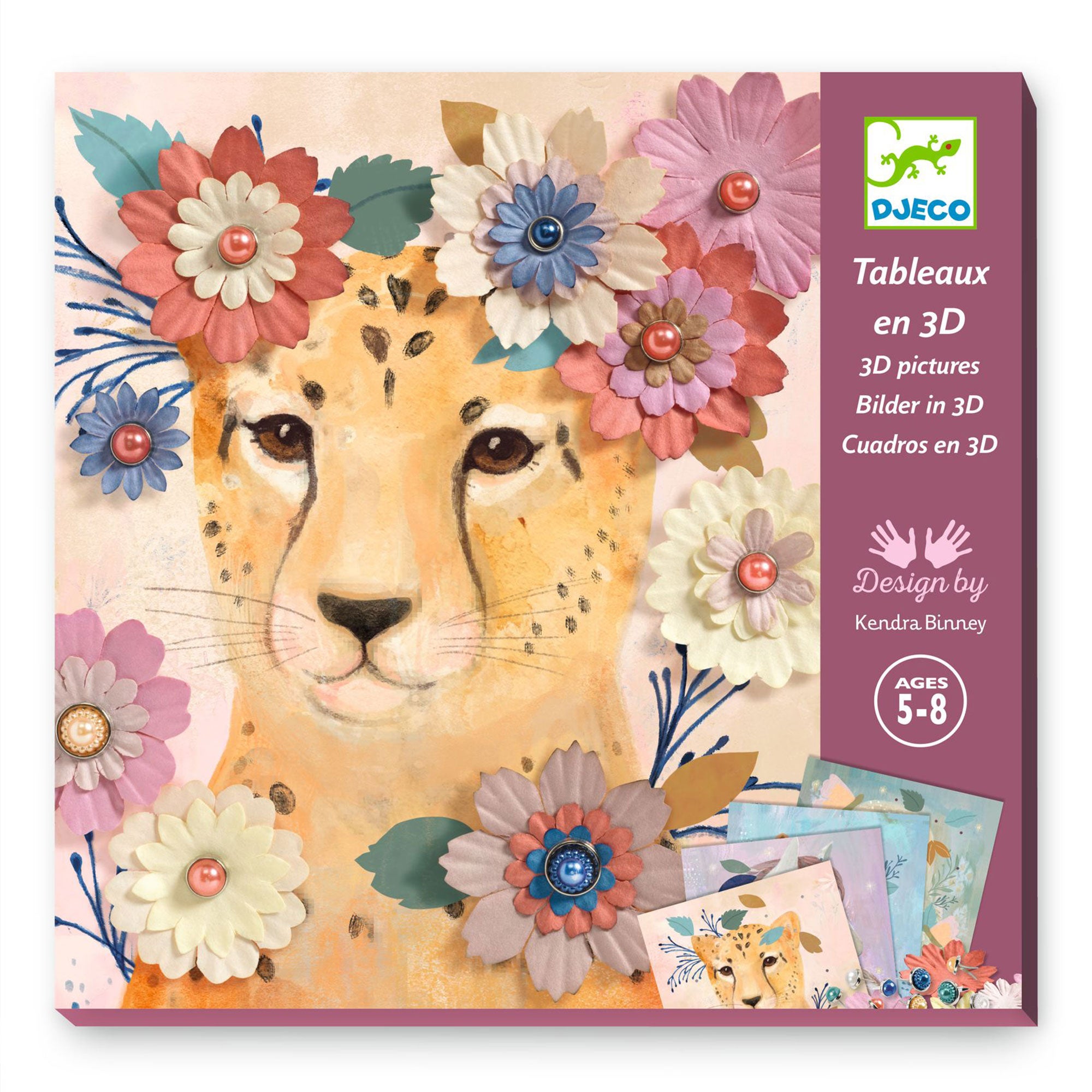 3D Picture Kit with Flower Crowns - DIY Home Decor, Wall Art, and Party Photo Booth Props for Weddings, Birthdays & Events