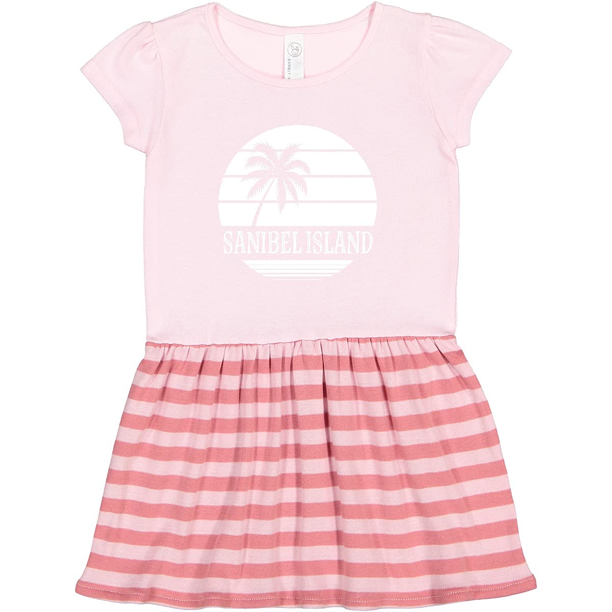 Inktastic Sanibel Island Florida Vacation Toddler Dress - Cute Summer Outfit for Beach, Travel & Family Photos