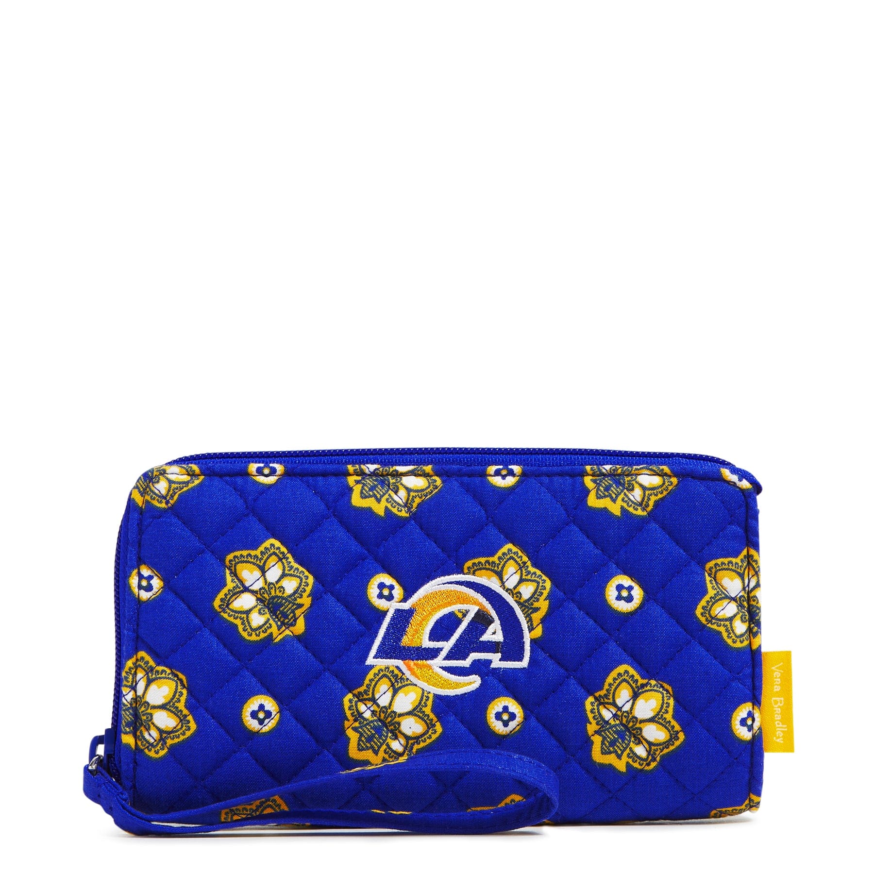 NFL RFID Blocking Front Zip Wristlet Wallet - Secure & Stylish Wrist ID Holder for Game Day, Travel & Everyday Use