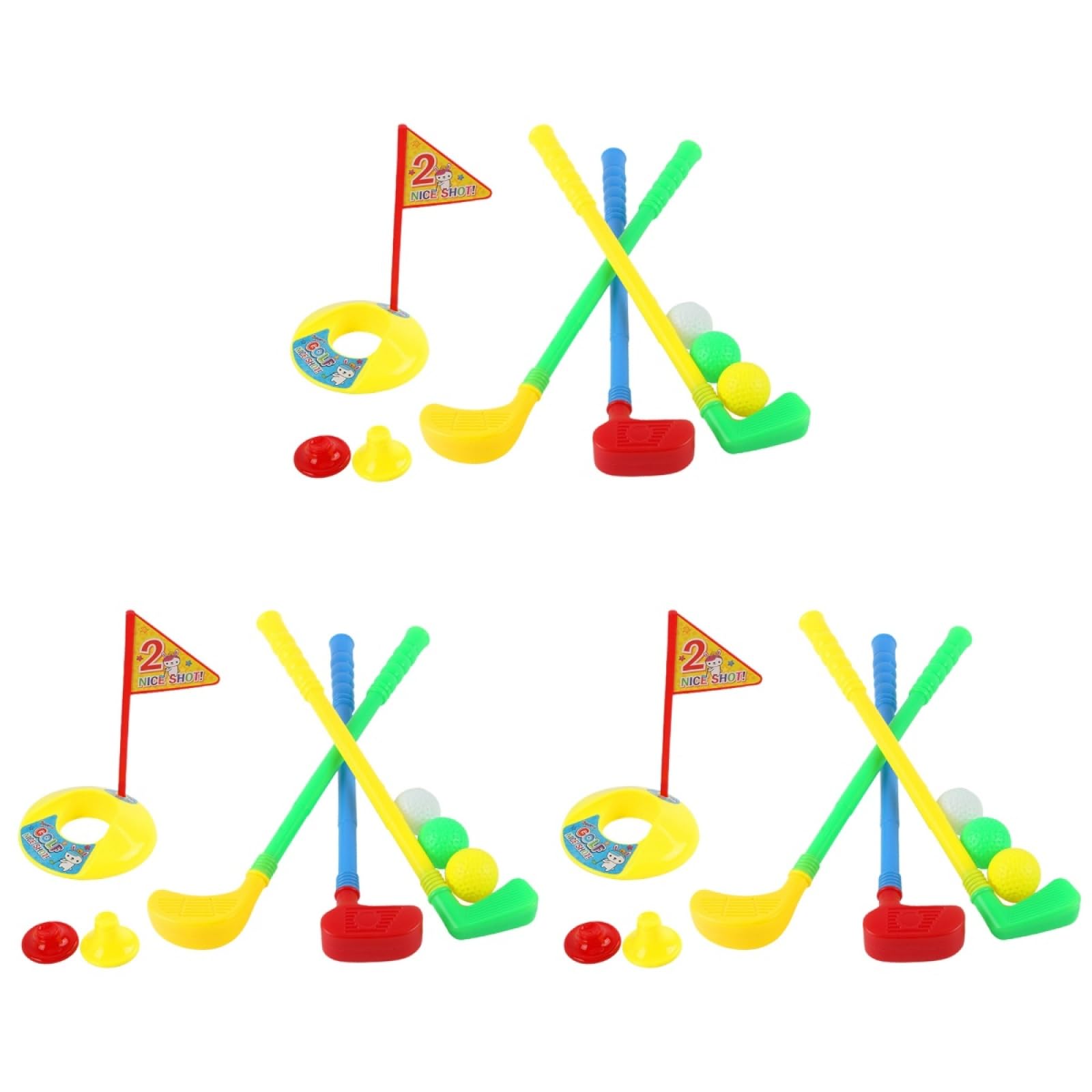 3-Piece Kids Golf Set with Retractable Toy Clubs & Practice Holes - Fun Outdoor Sports Toy for Toddlers & Children - Perfect for Backyard Play, Birthday Gifts & Family Bonding Activities