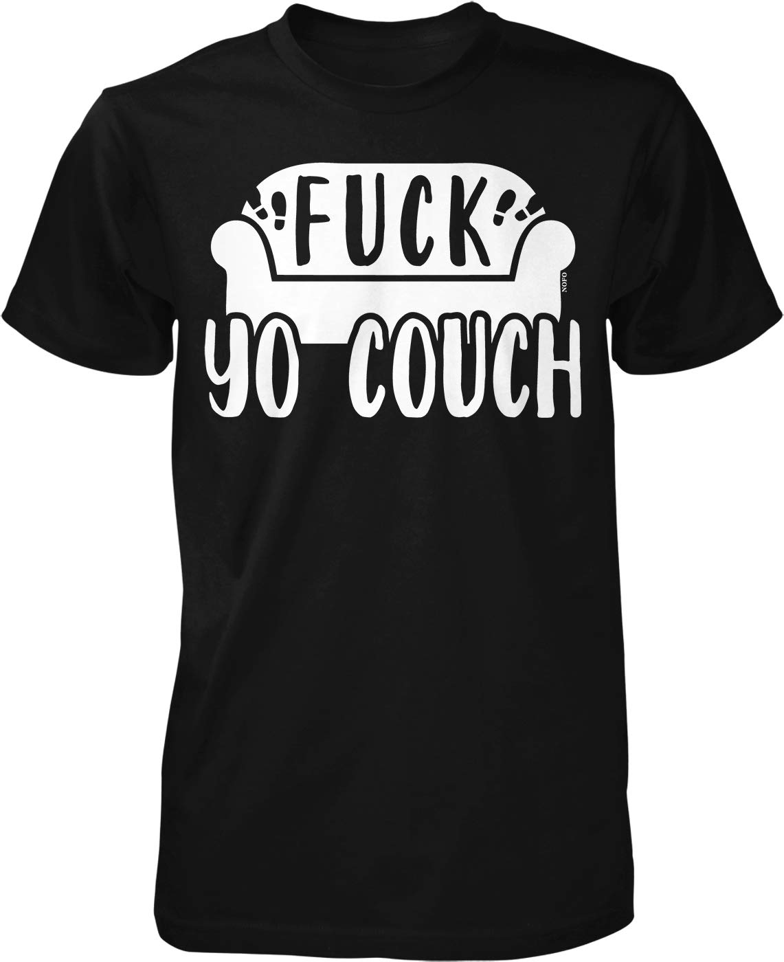 NOFO Clothing Co Fuck Yo Couch Men's Graphic T-Shirt - Funny Slogan Tee for Casual Wear & Lounge