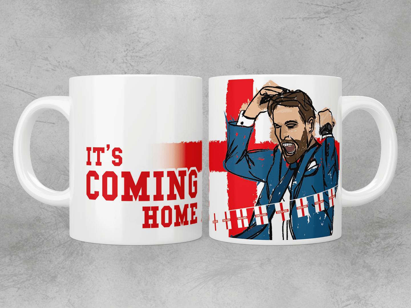 England Football Mug - Official Three Lions Design - Perfect for Tea, Coffee & Gifts - Great for Game Day, Office & Home Use