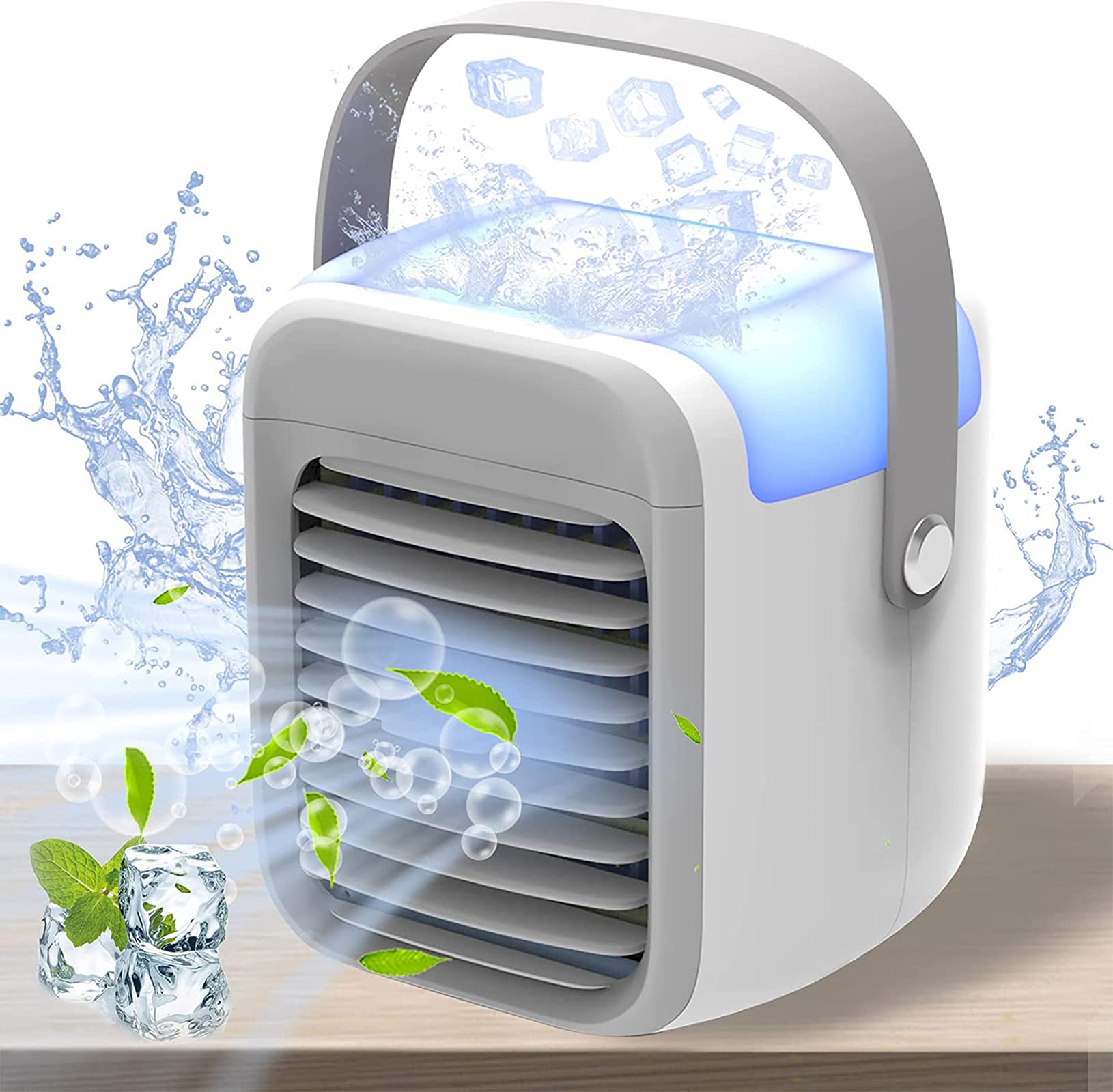 Portable Air Conditioner - Personal Air Cooler for Quick & Easy Cooling | Perfect for Bedroom, Office & Study | Compact & Energy Efficient Cooling Solution for Small Spaces