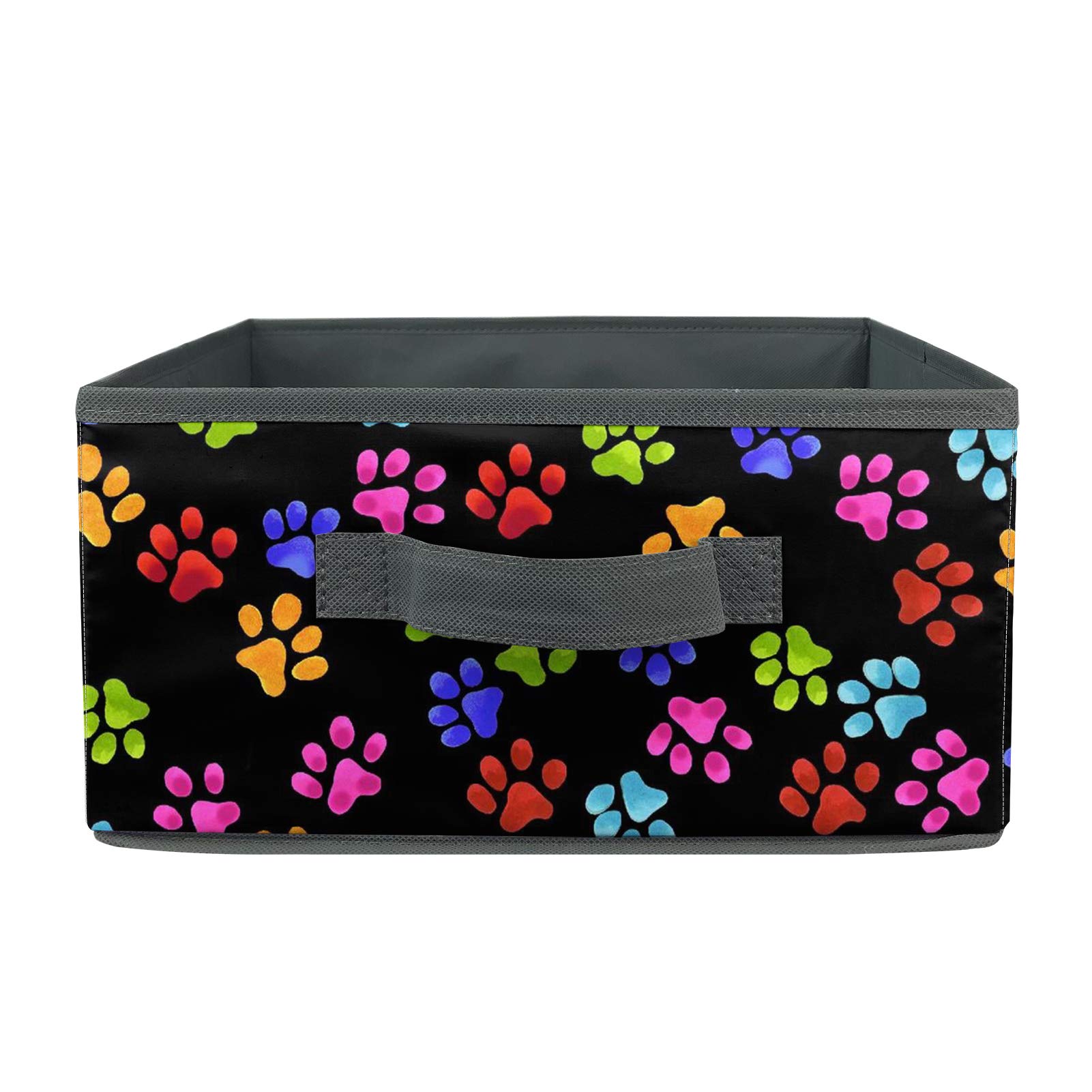 Colorful Paws Closet Dresser Drawer Organizer - Foldable Fabric Storage Bins for Baby Clothes, Underwear, Bras, Socks & Lingerie | Perfect for Nursery, Bedroom & Closet Organization