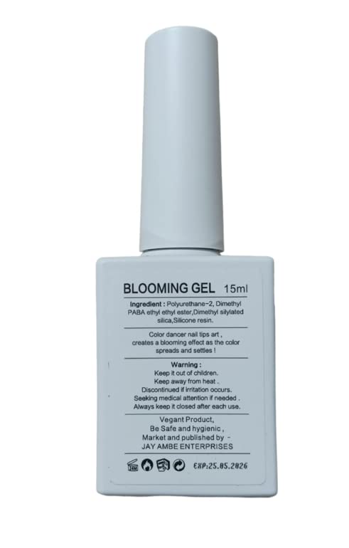 Blooming Gel Nail Polish - Blossom Effect Soak Off UV LED Gel for Long Lasting Manicure - Perfect for Nail Salons, DIY Home Nails & Special Occasions