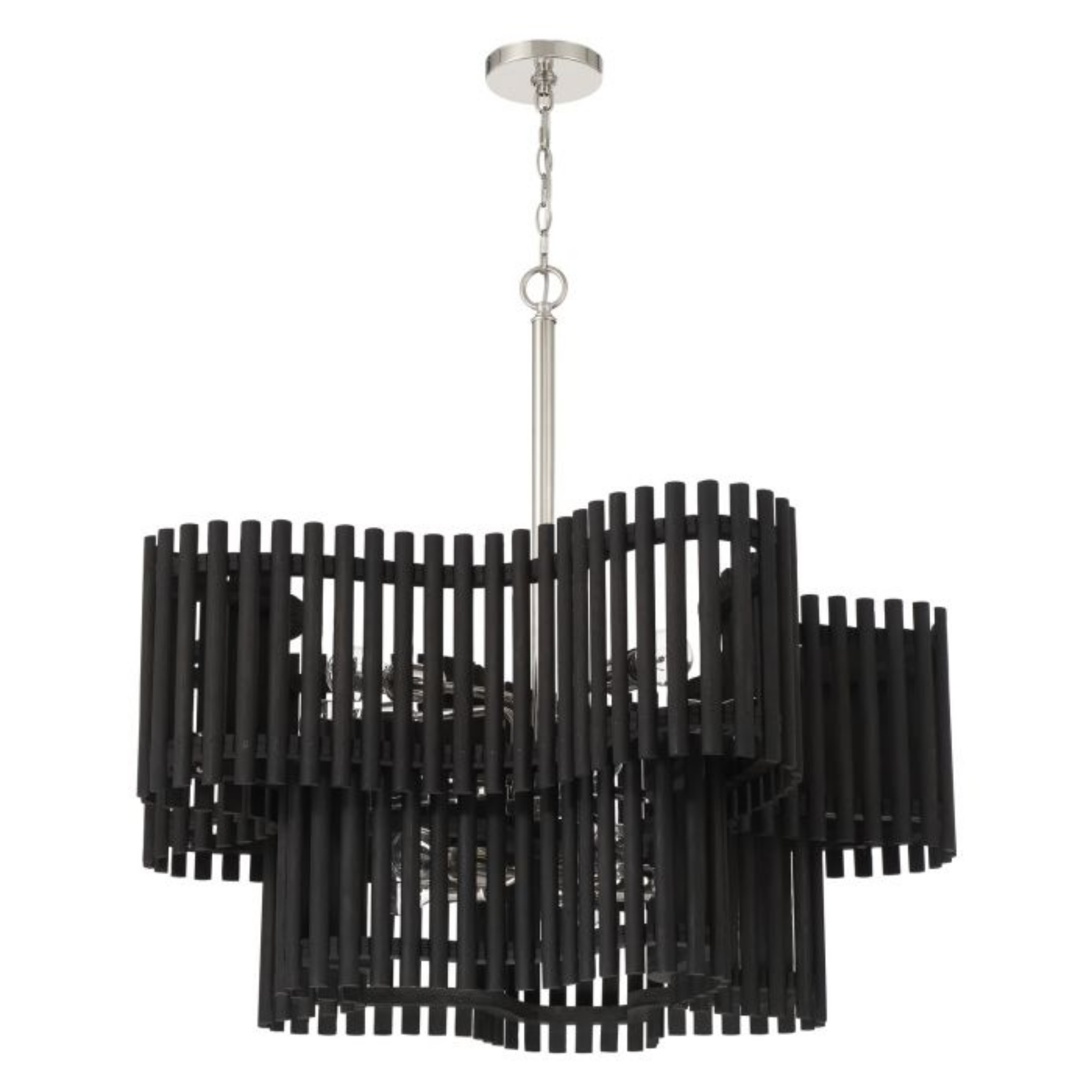 Craftmade Freeform 10-Light Chandelier - Modern Crystal Ceiling Light Fixture for Dining Room, Living Room & Bedroom Decor
