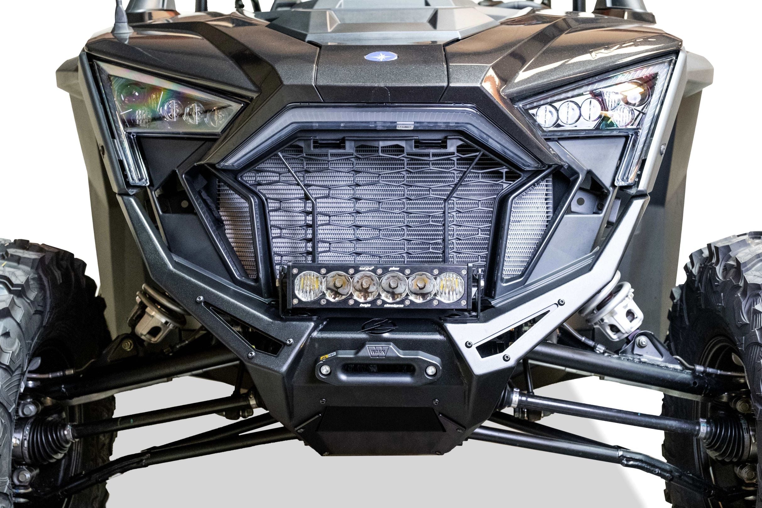 2020-2024 Polaris RZR Pro XP Volt Series Winch Front Bumper FWB610001 - Heavy Duty Off-Road Protection for UTV & ATV Trail Riding & Adventure Racing
