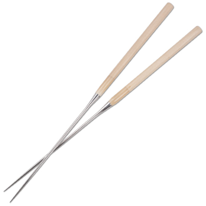 Premium Forged Chopsticks (Moribashi) - 12 Inch Japanese Cooking & Dining Utensils with Natural Ho Wood Handle - Perfect for Sushi, Ramen, Asian Cuisine & Home Kitchen Use