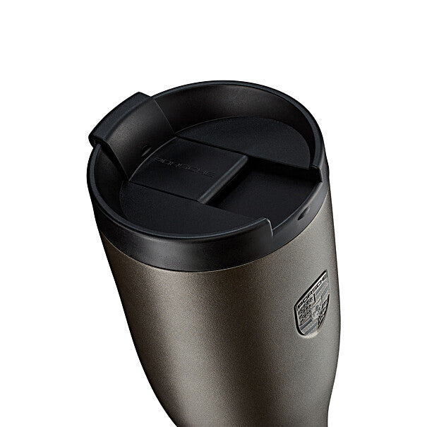 Premium Porsche Thermal Travel Mug XL – 20oz Insulated Stainless Steel Coffee Cup with Leak-Proof Lid, Turbonite Finish – Keeps Drinks Hot/Cold for Hours – Perfect for Commuting, Office & Outdoor Adventures