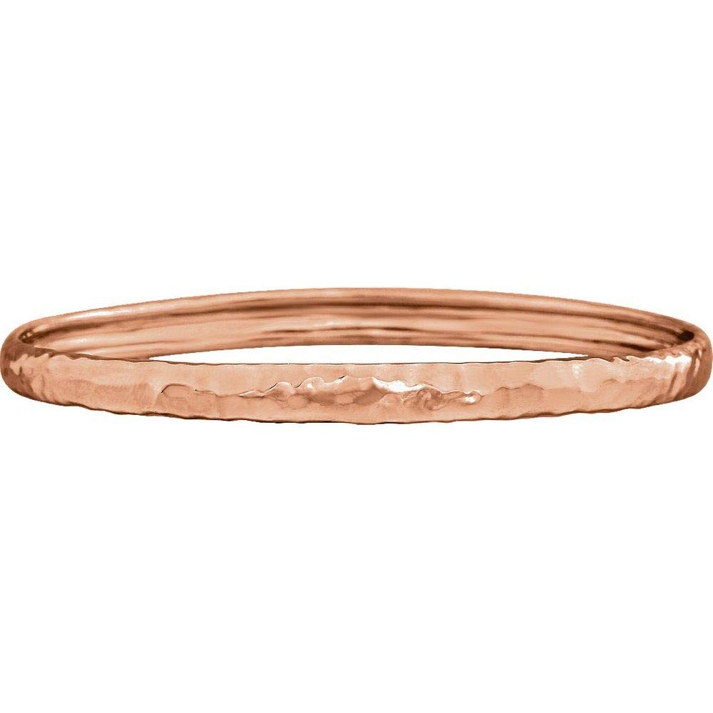 5.1mm Hammered Bangle Bracelet for Women - Handmade Adjustable Gold & Silver Cuff Bracelet - Boho Chic Jewelry for Everyday Wear, Parties & Gifts