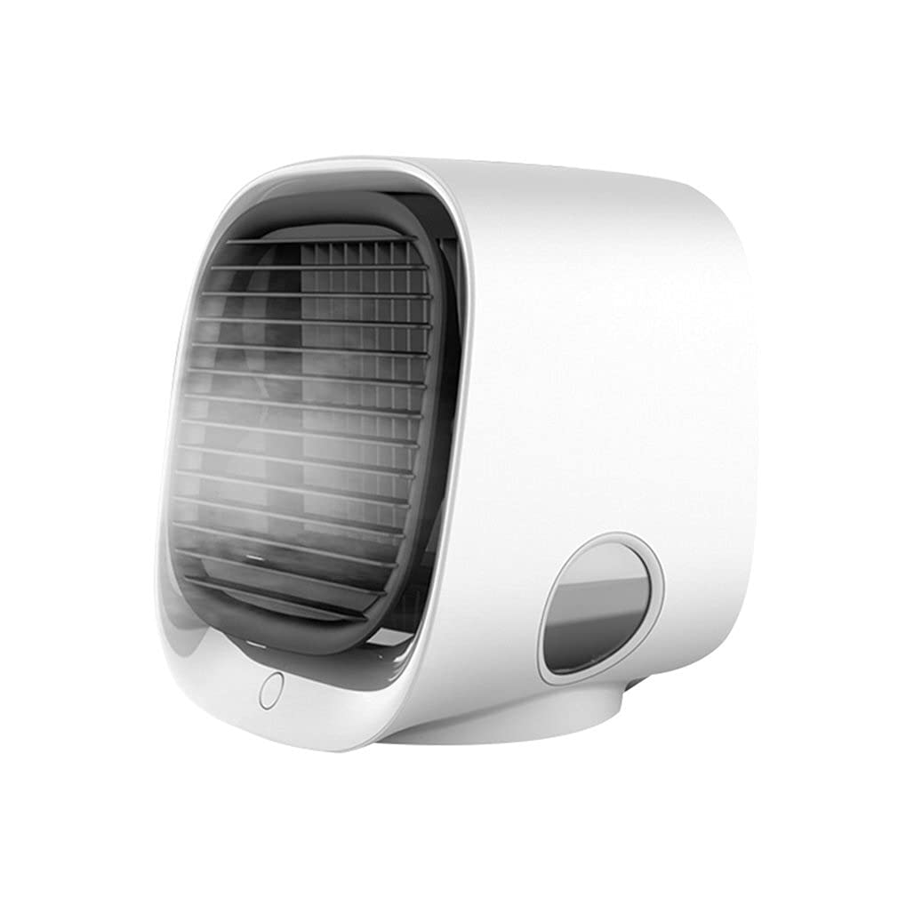 HJINGBIN Mini Negative Ion USB Air Conditioner Fan - Portable Cooling Fan with Quiet Operation, 360° Rotation & Air Circulation - Perfect for Home, Office, and Travel Use