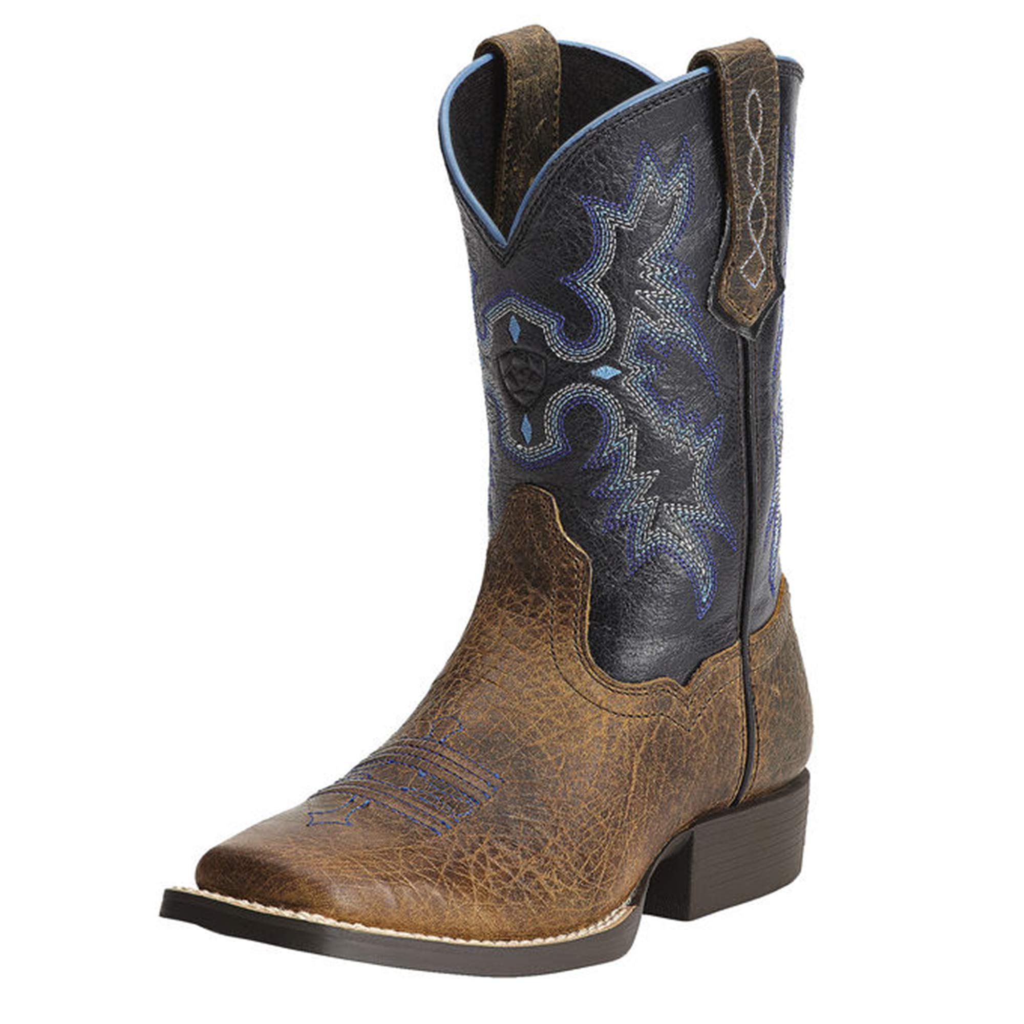 ARIAT Kids' Tombstone Western Boots - Durable Leather Cowboy Boots for Boys & Girls - Perfect for Rodeo, Horse Riding & Western Fashion