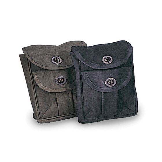 2 Pocket Ammo Pouch OD Green - Tactical Military Molle Ammunition Holder for Hunting & Range Shooting - Durable Outdoor Gear for Survival & Camping
