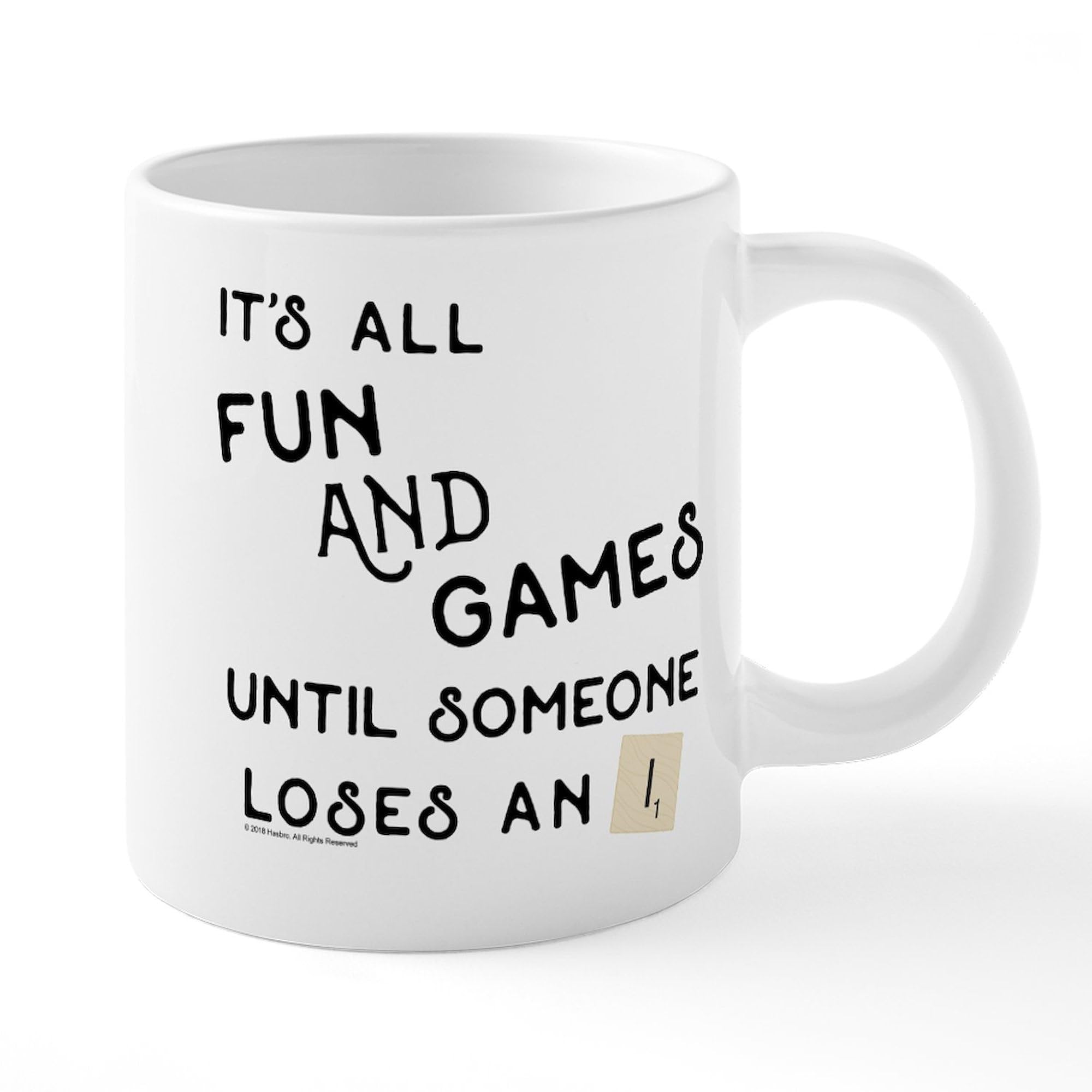 CafePress Scrabble Fun And Games 20 oz Ceramic Coffee Mega Mug - Perfect for Game Nights & Office Breaks