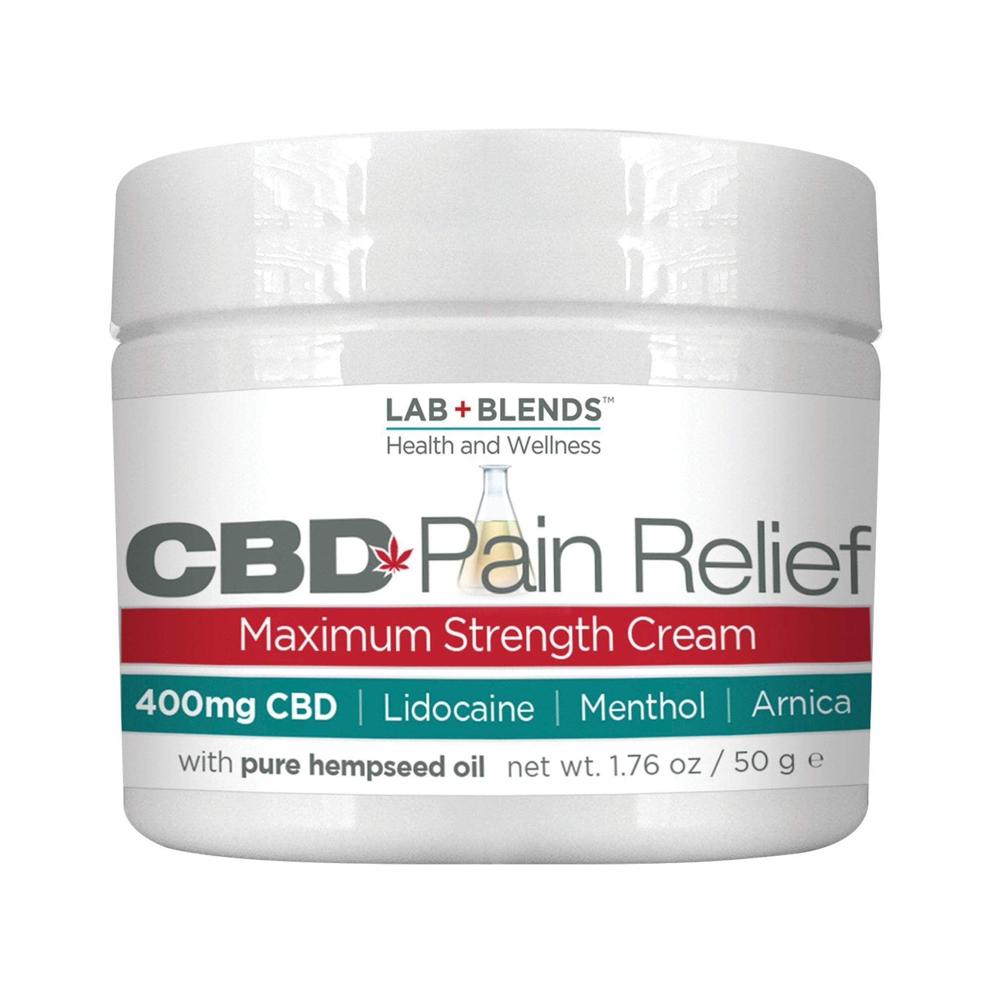 BIOTONE® Lab Blends CBD Pain Relief Maximum Strength Cream - 1.76 oz | Fast-Acting Muscle & Joint Pain Relief | Perfect for Post-Workout Recovery & Arthritis Discomfort