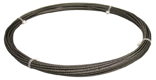 3/32 Inch Heavy Duty Cable - 100 Feet Long, 184 Lb Capacity - Perfect for DIY Projects, Home Repairs, and Outdoor Activities