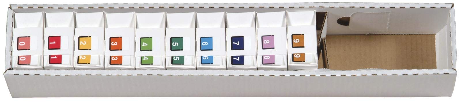 Doctor Stuff - File Folder Labels, Complete Set of Numbers 0-9, Tab Products 1306 Match - A1306 Series Chart Stickers, 1