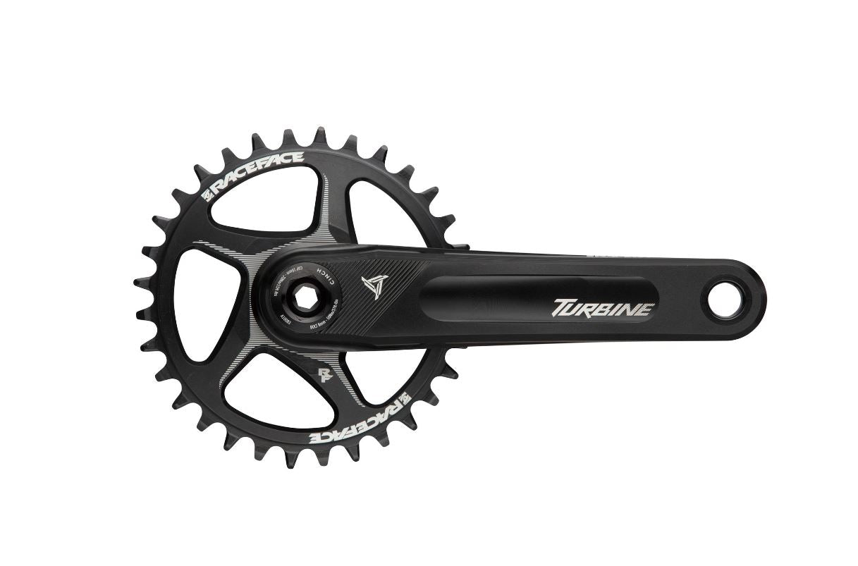 Race Face Turbine Crankset - High-Performance Mountain Bike Crankset for Trail & Enduro Riding | Durable & Lightweight MTB Crankset for Enhanced Power Transfer