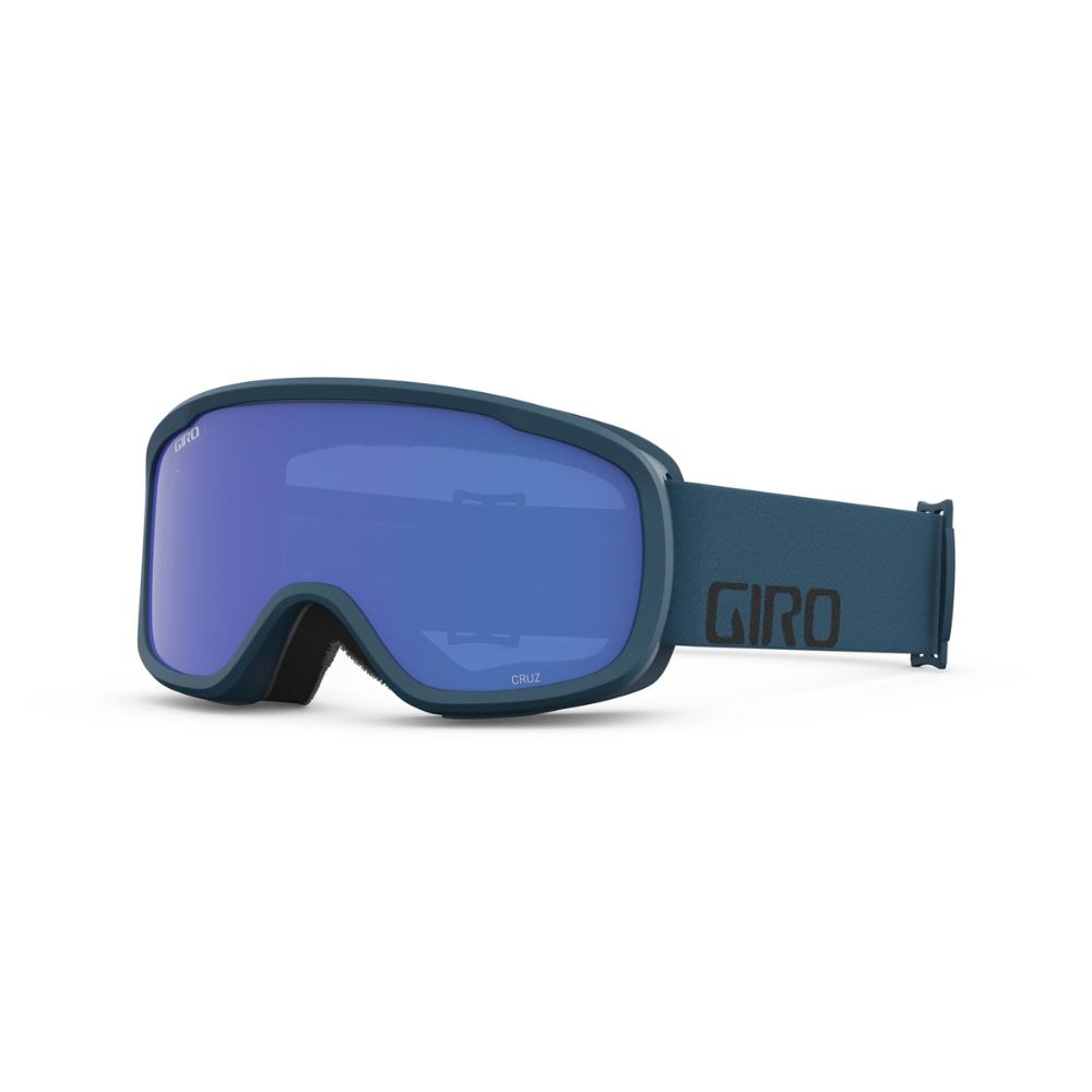 Giro Cruz Ski Goggles with S3 Lens - Black & Harbour Blue for Men & Women | UV Protection, Anti-Fog for Snowboarding, Skiing & Winter Sports