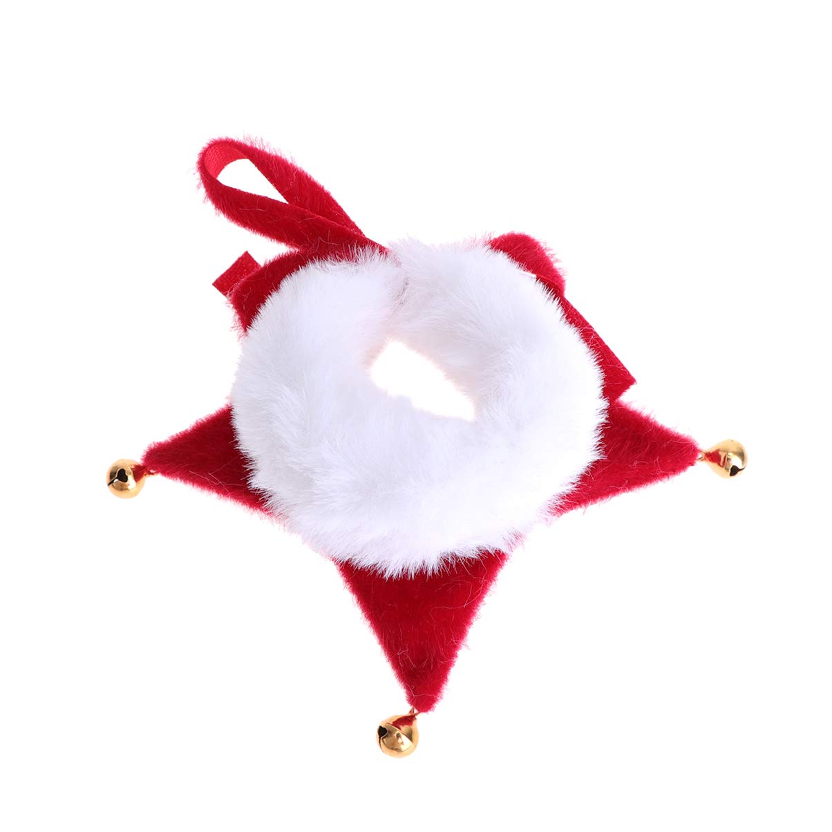 Festive Christmas Pet Scarf & Santa Hat Set - Red Dog Bandana, Cat Collar & Kitten Neckwear for Holiday Photos, Parties & Gift Giving - Xmas Pet Costume Accessories for Small Dogs & Cats