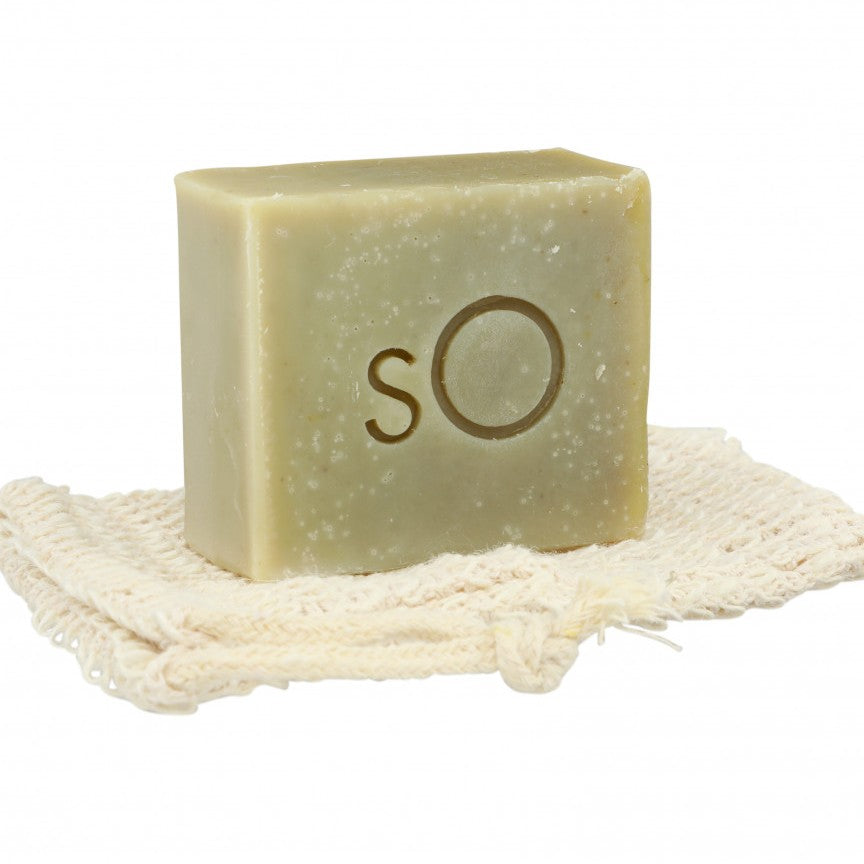 EmerginC Organic Facial Cleansing Bar - Natural & Gentle Face Soap for Sensitive Skin | Perfect for Daily Skincare Routine & Travel