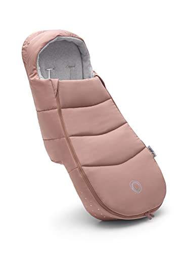 Bugaboo Footmuff - All-Season Weatherproof Stroller Accessory with Climate Control | Removable & Reflective Design | Evening Pink | Perfect for Winter Walks, Outdoor Adventures & Stroller Safety