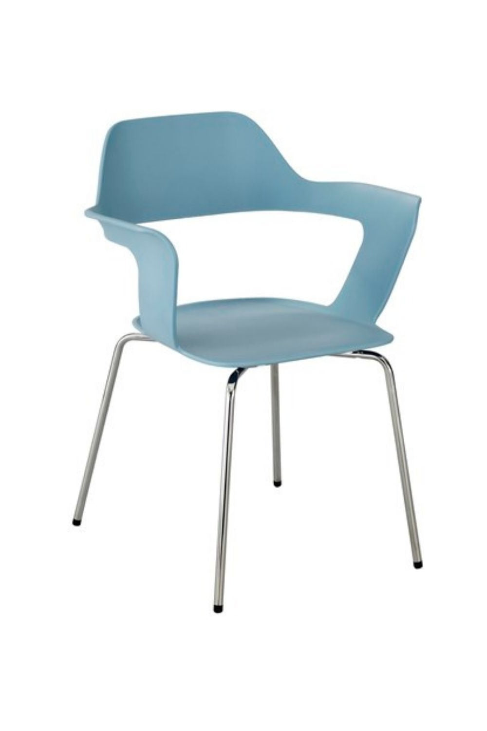 Safco Bandi Polypropylene Shell Stack Chair - Set of 2, Durable & Lightweight for Office, Classroom, or Event Seating