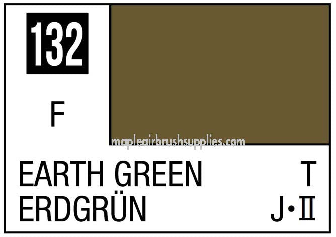 Mr. Color Earth Green Acrylic Paint - High-Quality Model Paint for Miniatures, Figures & Hobby Crafting - Perfect for Warhammer, Gundam & Scale Models