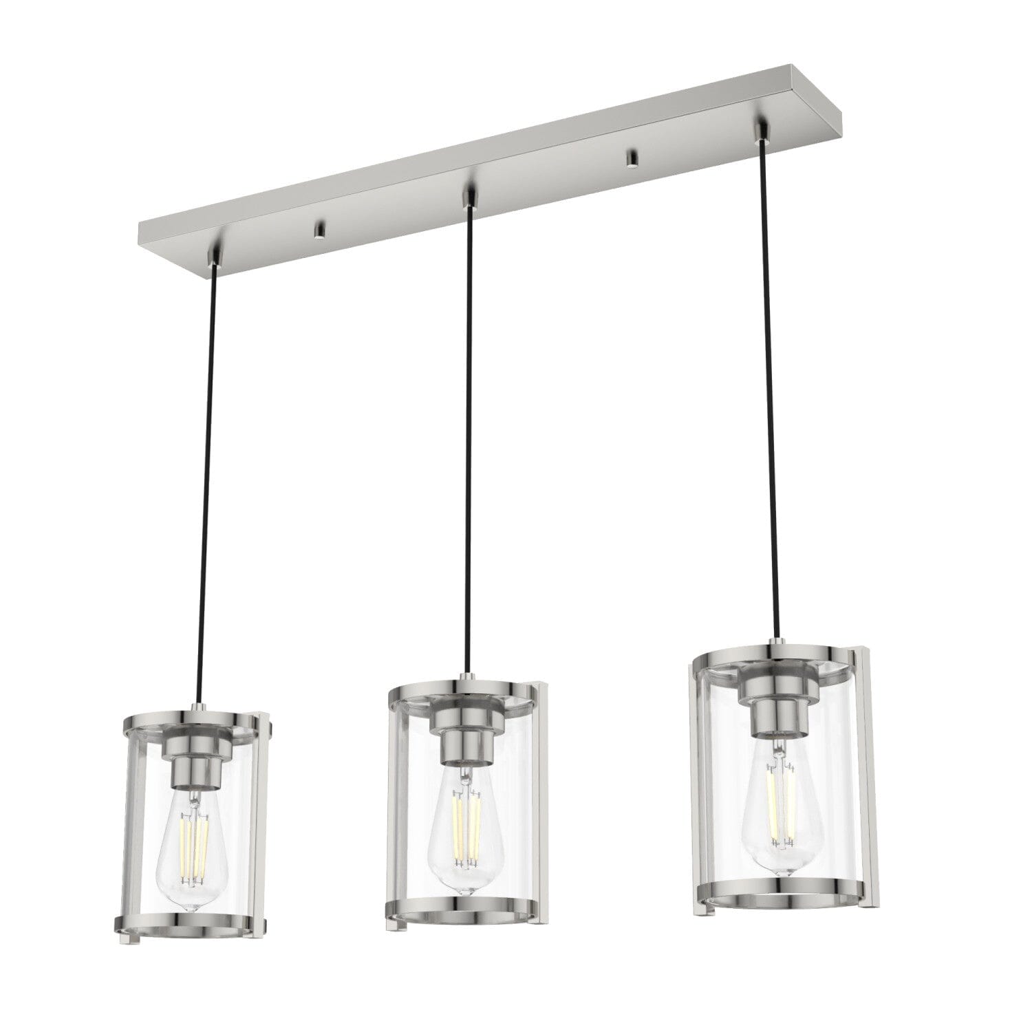 Astwood 3-Light Cluster Linear Pendant Lighting Fixture - Modern Ceiling Light for Kitchen, Dining Room, and Bedroom