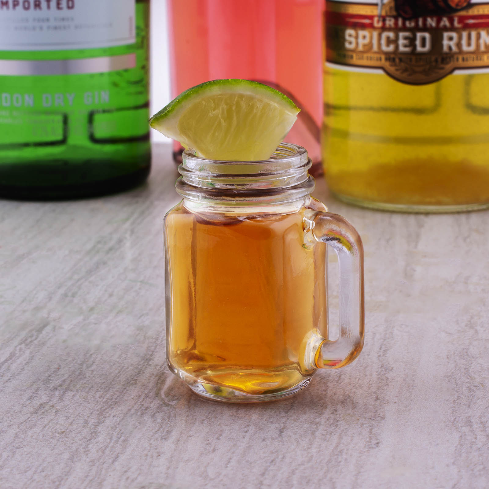 BarConic® Mini Mason Jar Shot Glass with Handle - 1.25 oz Whiskey Glass for Cocktails, Parties & Home Bar Decor - Perfect for Wedding Favors, Birthday Gifts & Rustic Decorations