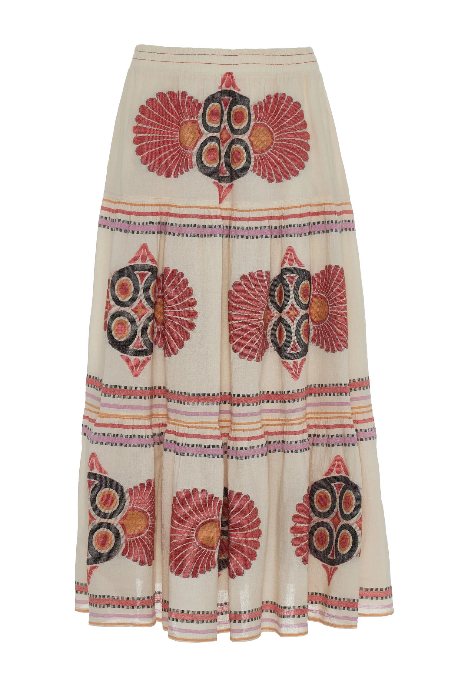 Devotion Twins Olympia Skirt - Women's High Waist Flowy Midi Skirt for Summer, Beach & Casual Wear | Perfect for Vacations, Date Nights & Outdoor Events