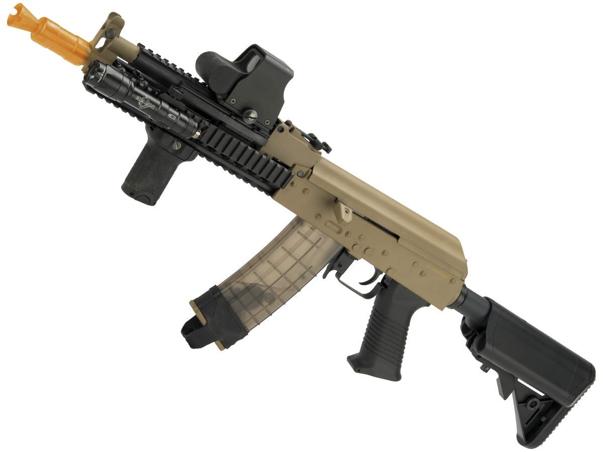 Evike JG Full Metal AK47 Dynamic Tactical RIS Airsoft AEG Rifle with Metal Gearbox - Perfect for Outdoor Airsoft Battles & Tactical Training