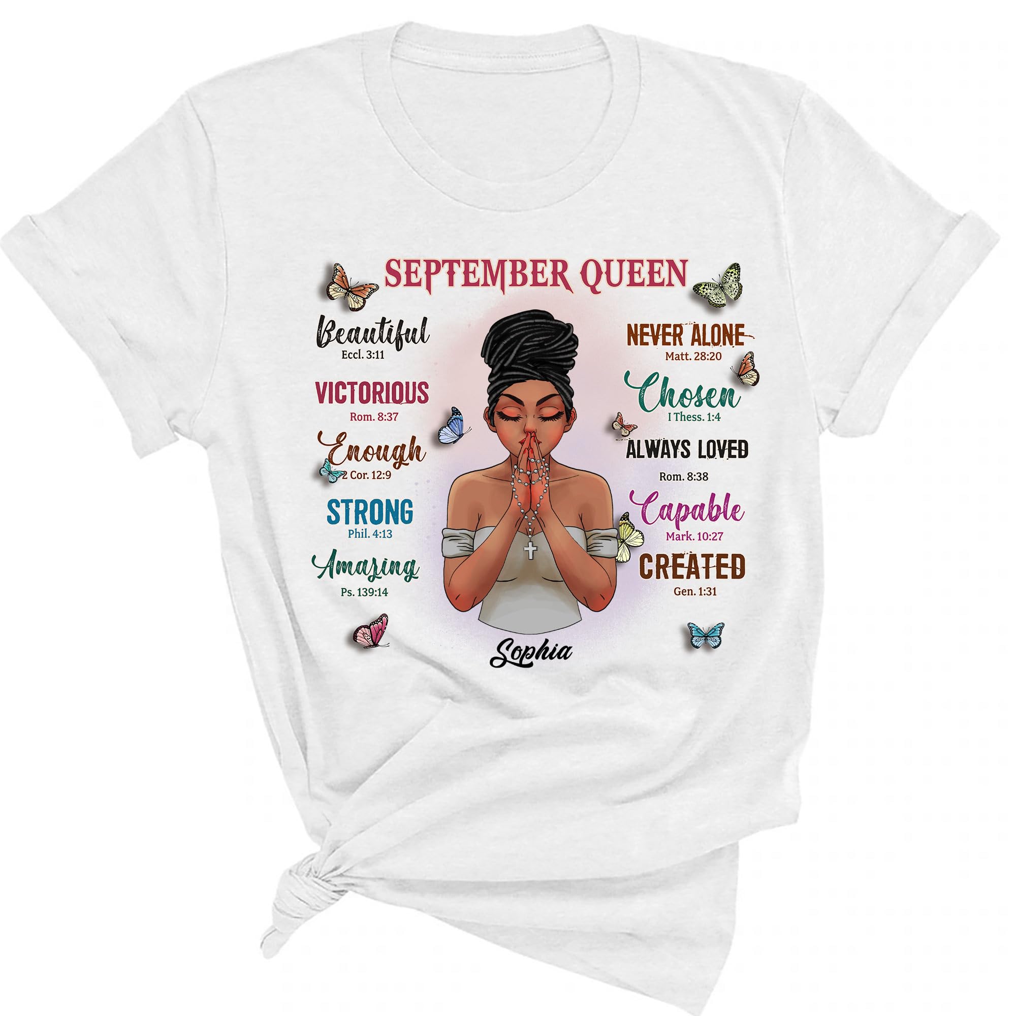 Custom September Birthday T-Shirts for Women - Personalized Birthday Gifts - Funny & Cute September Themed Tees - Perfect for Birthday Parties, Girls Night Out & Special Celebrations