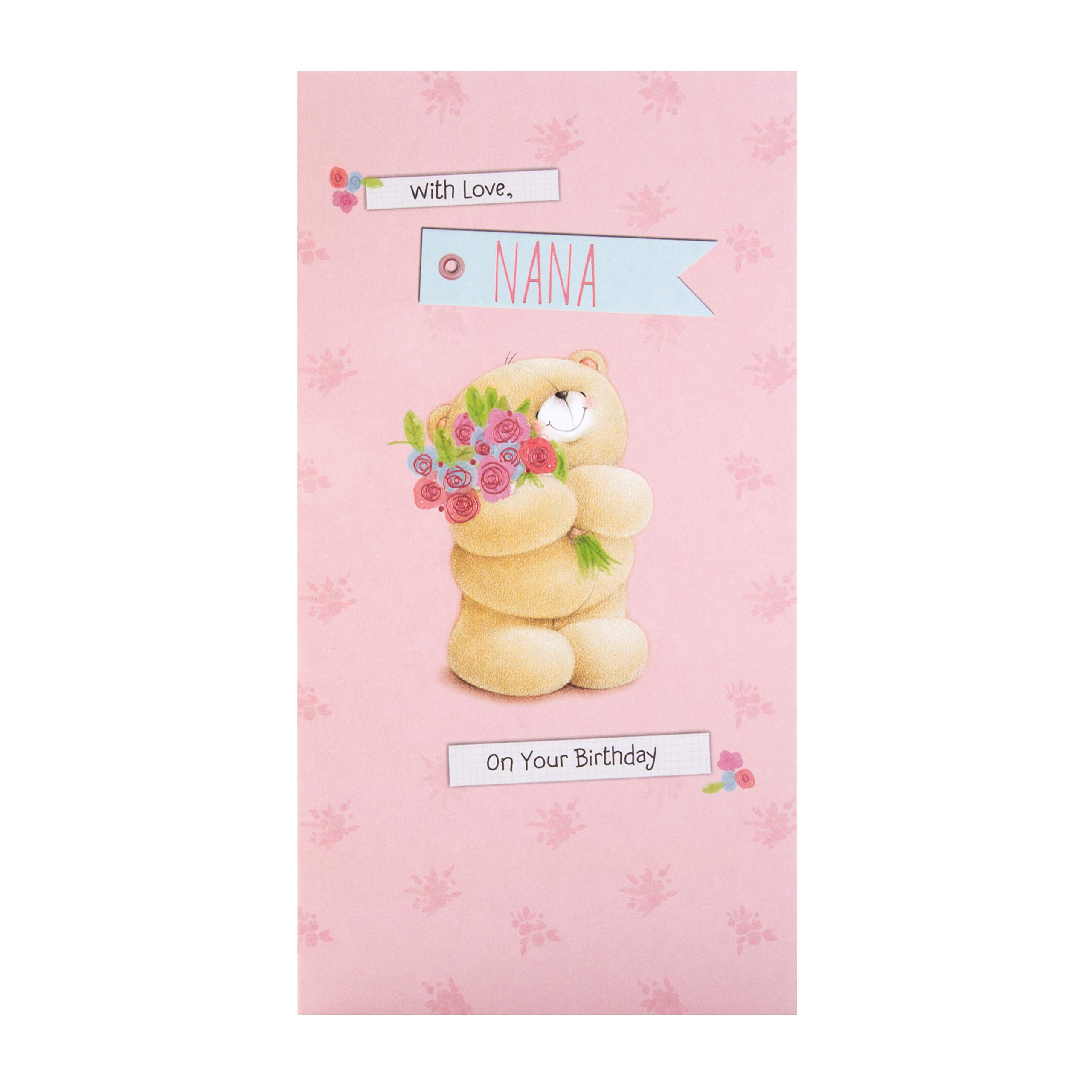 Hallmark Birthday Card for Grandma - Adorable Forever Friends Bear Design | Perfect Gift for Nana's Birthday, Mother's Day & Special Occasions