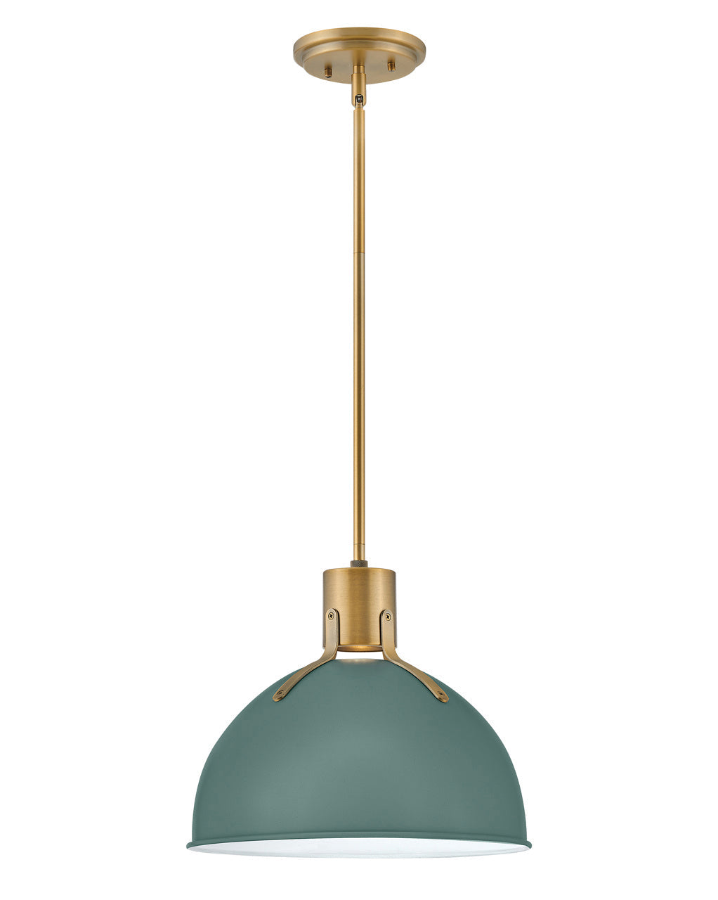Argo LED Pendant Light Fixture in Sage Green - Modern Hanging Light for Kitchen Island, Dining Room & Bedroom Lighting