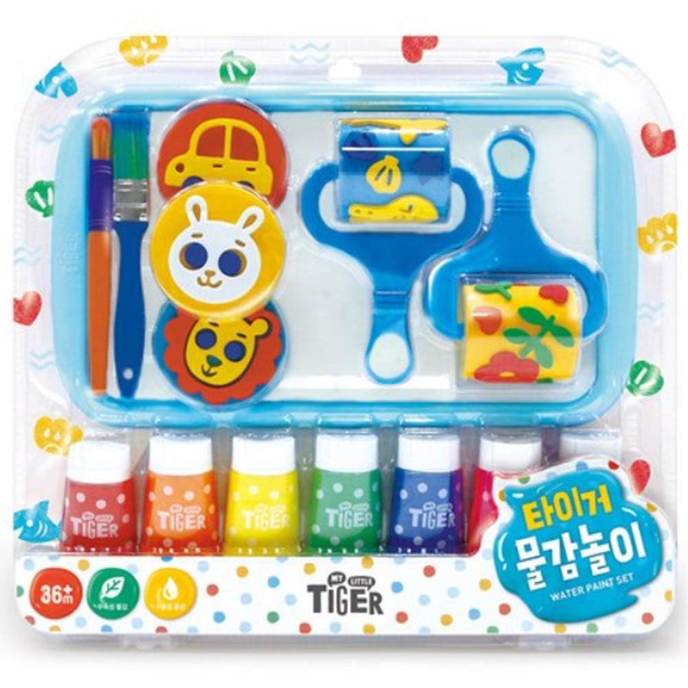 Tiger Water Paint Play Set - Kids Art & Craft Kit for Creative Activities | Portable Painting Tools for Birthday Parties, School Projects & Family Fun
