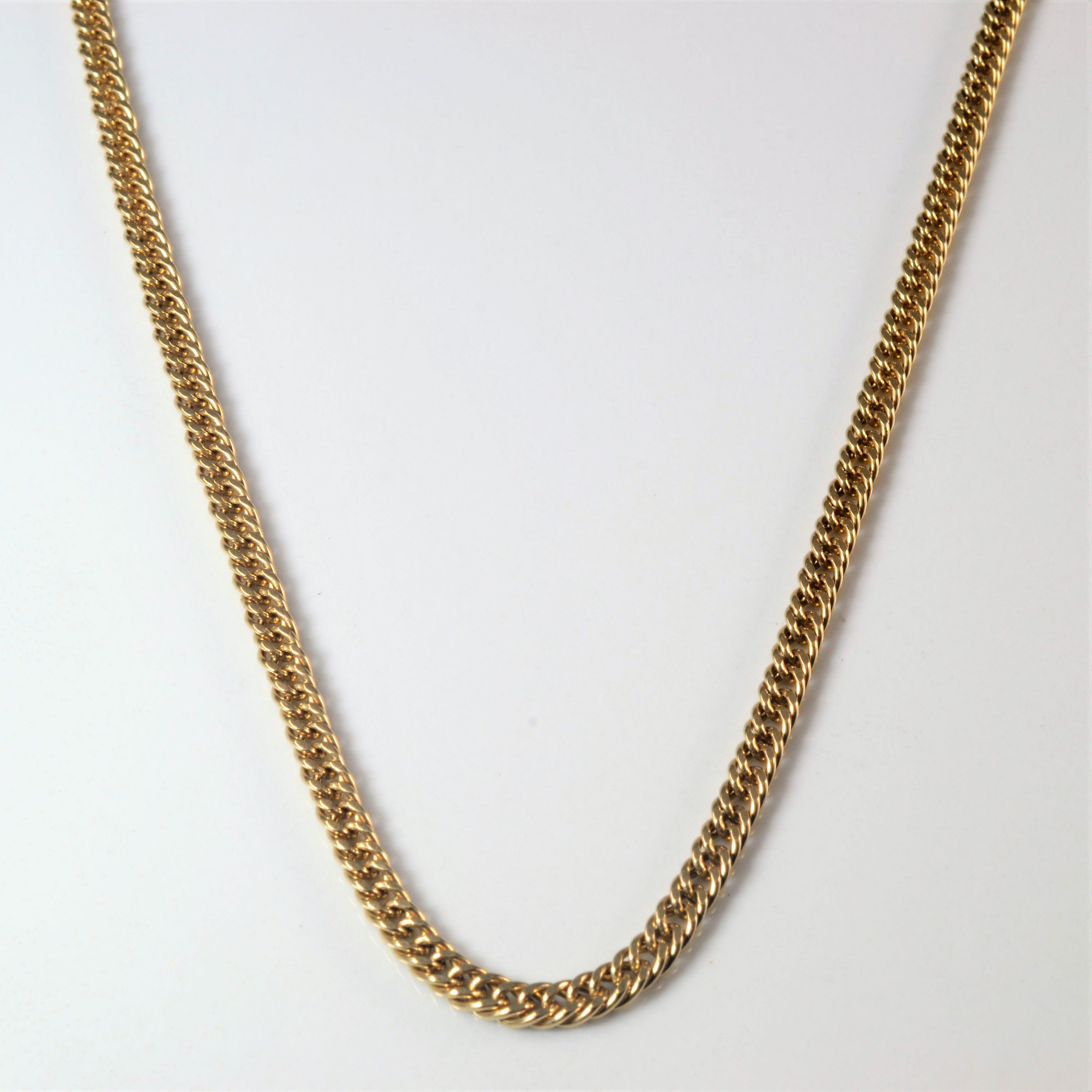 10K Yellow Gold Curb Chain Necklace 27 Inches - Durable & Stylish Jewelry for Men & Women - Perfect for Everyday Wear, Gifts & Special Occasions