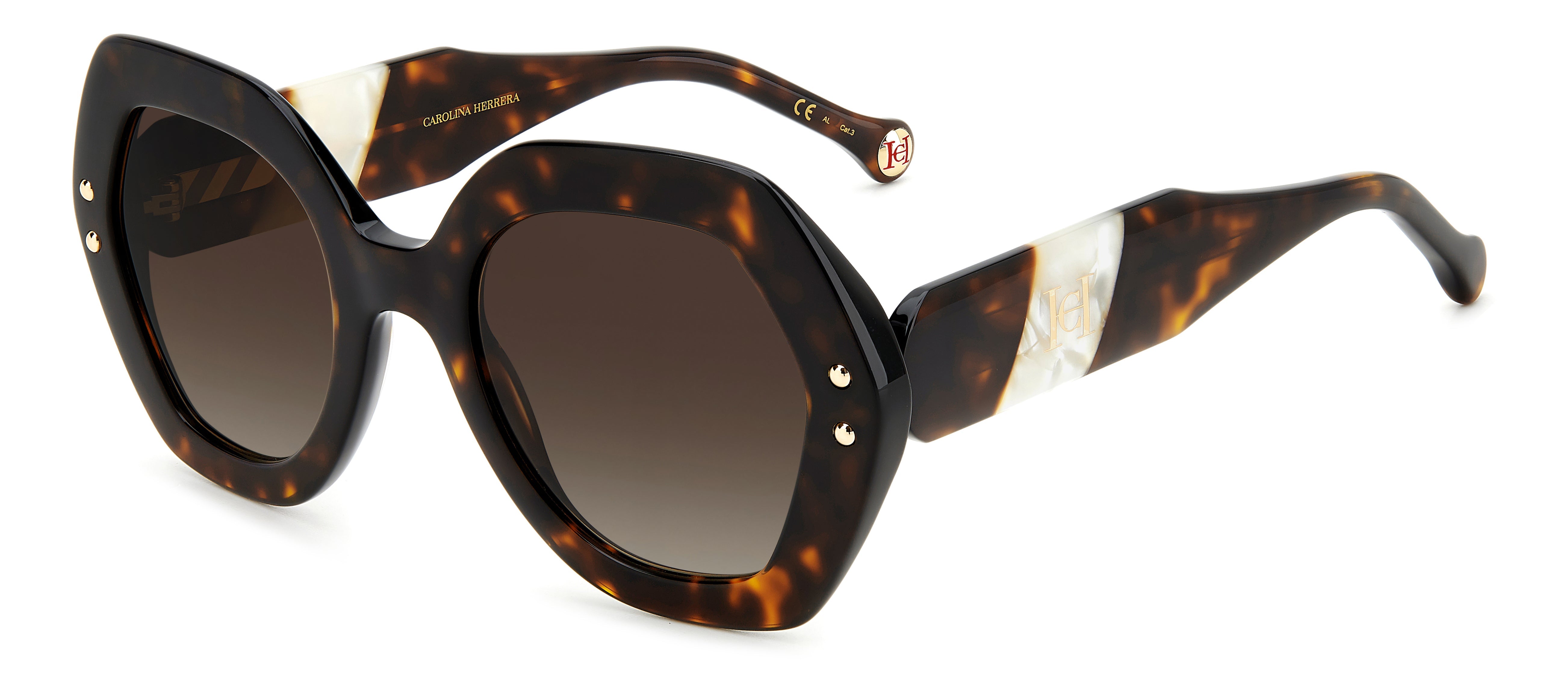 Carolina Herrera HER 0126/S Women's Designer Sunglasses - UV Protection & Polarized Lenses for Driving, Beach & Outdoor Activities