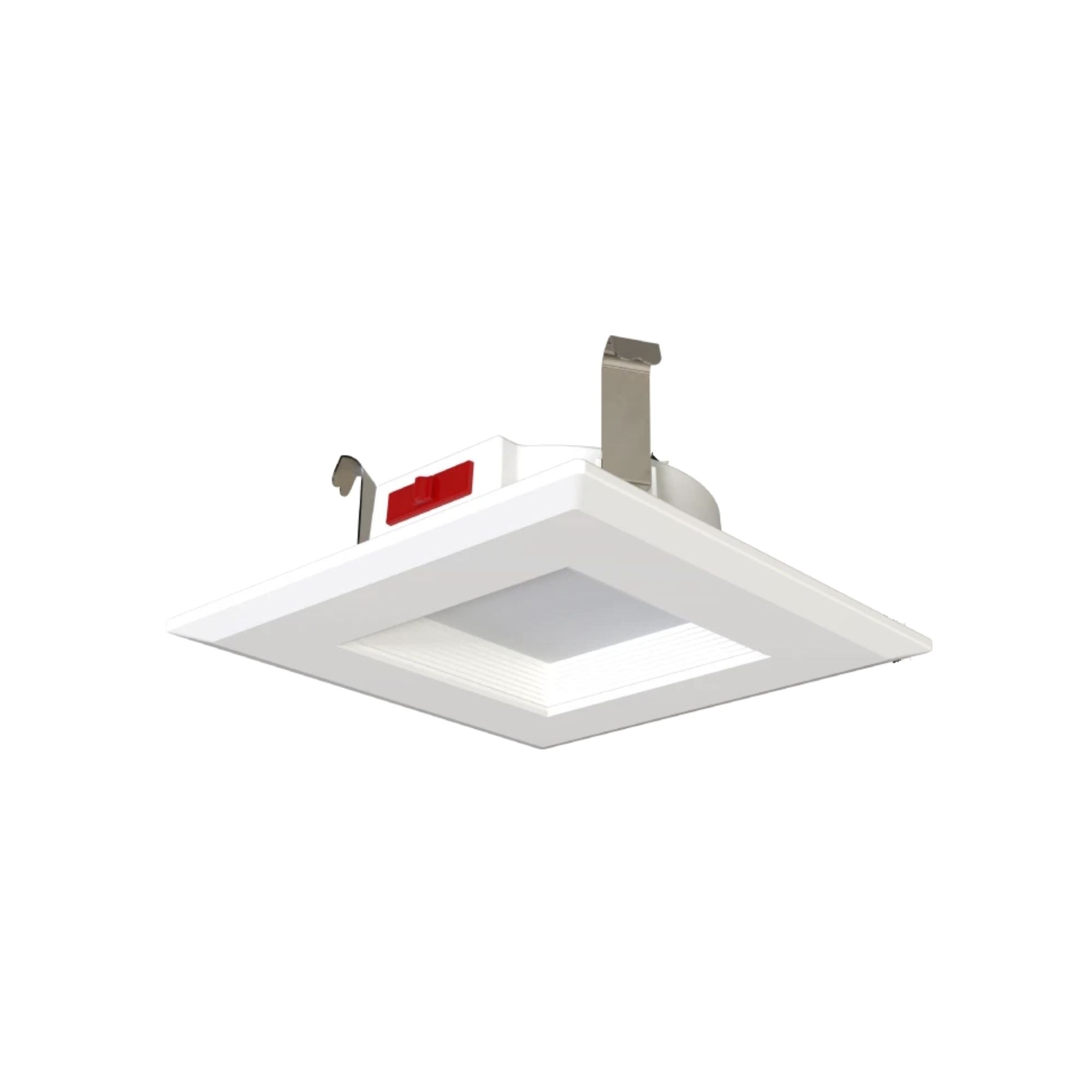 4 Inch R34 Retrofit LED Recessed Can Light - 600 Lumens, CCT Adjustable (2700K-5000K), Square Baffle Trim - Energy Saving Downlight for Living Room, Kitchen, Bedroom & Office Lighting